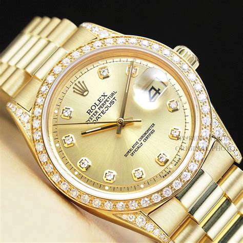 used diamond rolex watches